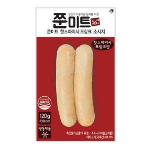 쭌미트 돼지고기 핫스파이시 프랑크 소세지 대용량 50pack(다이어터,헬스,식단)
